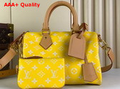 Louis Vuitton Speedy P9 Bandouliere 25 Yellow Monogram Leather M24426 Replica