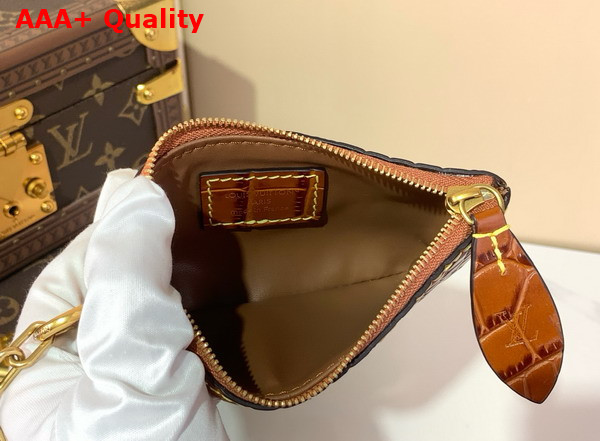 Louis Vuitton Speedy P9 Bandouliere 25 in Brown Alligator Leather Replica