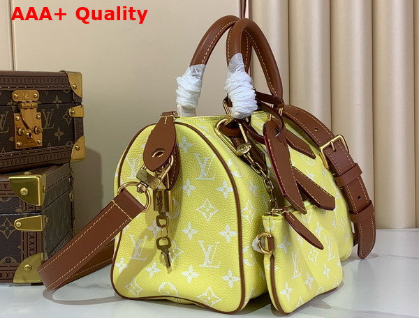 Louis Vuitton Speedy P9 Bandouliere 25 in Lemonade Yellow Calf Leather Replica