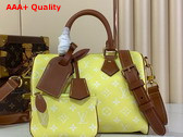 Louis Vuitton Speedy P9 Bandouliere 25 in Lemonade Yellow Calf Leather Replica