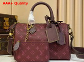 Louis Vuitton Speedy P9 Bandouliere 25 in Monogram Fig Calfskin Leather Replica