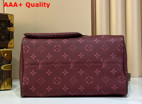 Louis Vuitton Speedy P9 Bandouliere 25 in Monogram Fig Calfskin Leather Replica