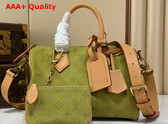 Louis Vuitton Speedy P9 Bandouliere 25 in Monogram Green Dew Calfskin Leather M2A411 Replica