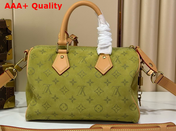 Louis Vuitton Speedy P9 Bandouliere 25 in Monogram Green Dew Calfskin Leather M2A411 Replica
