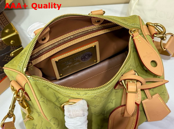 Louis Vuitton Speedy P9 Bandouliere 25 in Monogram Green Dew Calfskin Leather M2A411 Replica
