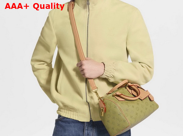 Louis Vuitton Speedy P9 Bandouliere 25 in Monogram Green Dew Calfskin Leather M2A411 Replica