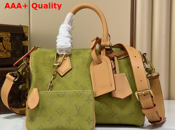 Louis Vuitton Speedy P9 Bandouliere 25 in Monogram Green Dew Calfskin Leather M2A411 Replica