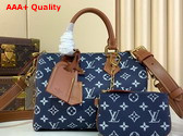Louis Vuitton Speedy P9 Bandouliere 25 in Navy Blue Monogram Leather Replica