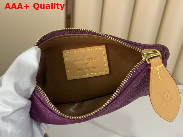 Louis Vuitton Speedy P9 Bandouliere 25 in Purple Calfskin Leather with Monogram Print M28383 Replica