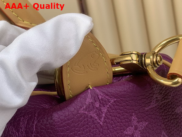 Louis Vuitton Speedy P9 Bandouliere 25 in Purple Calfskin Leather with Monogram Print M28383 Replica