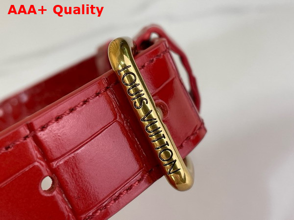 Louis Vuitton Speedy P9 Bandouliere 25 in Red Alligator Leather Replica