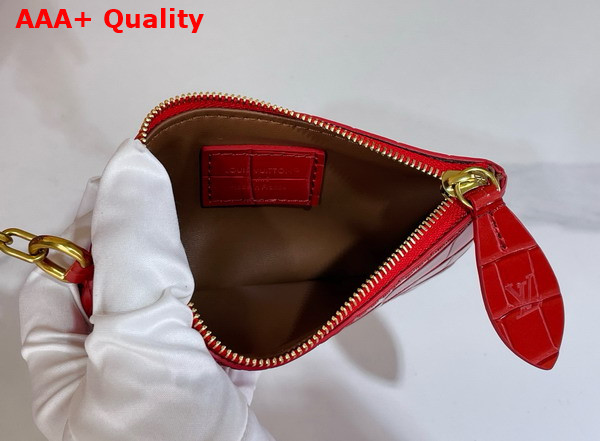 Louis Vuitton Speedy P9 Bandouliere 25 in Red Alligator Leather Replica