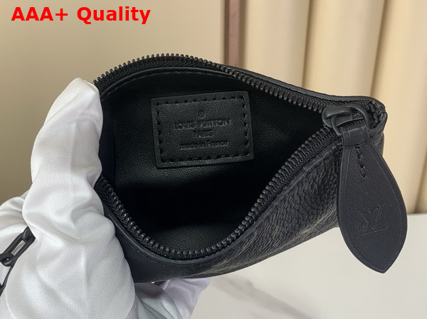 Louis Vuitton Speedy P9 Bandouliere 25 in Ultra Black Calf Leather with Monogram Print Replica