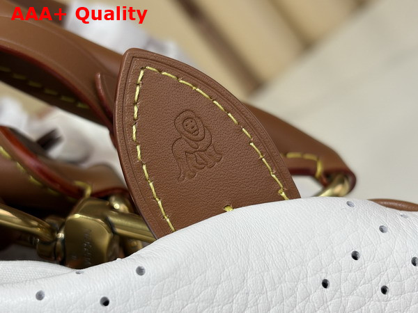 Louis Vuitton Speedy P9 Bandouliere 25 in White Perforated Calfskin Replica