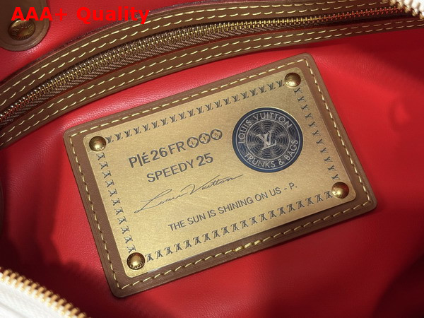 Louis Vuitton Speedy P9 Bandouliere 25 in White Perforated Calfskin Replica