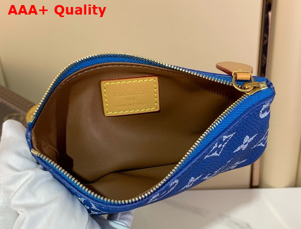 Louis Vuitton Speedy P9 Bandouliere 30 Bag in Blue Calf Leather Replica