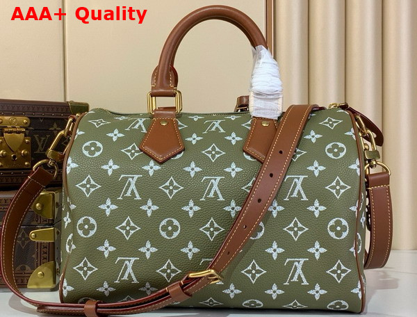 Louis Vuitton Speedy P9 Bandouliere 30 Bag in Green Sancha Calf Leather M15241 Replica
