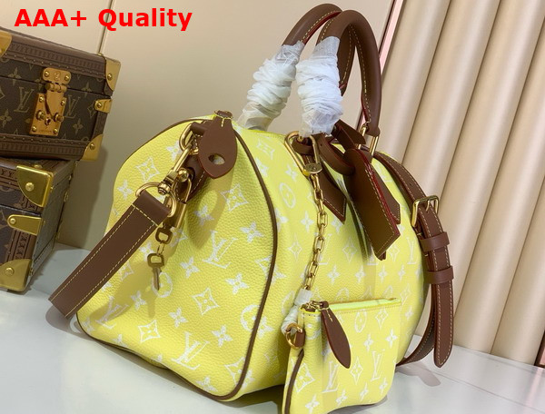 Louis Vuitton Speedy P9 Bandouliere 30 Bag in Lemonade Yellow Calf Leather Replica