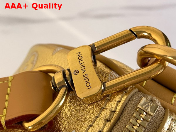 Louis Vuitton Speedy P9 Bandouliere 30 Bag in Metallic Gold Calf Leather Replica