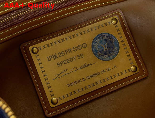 Louis Vuitton Speedy P9 Bandouliere 30 Bag in Navy Blue Calf Leather Replica