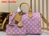 Louis Vuitton Speedy P9 Bandouliere 30 Bag in Pink Monogram Leather Replica