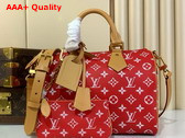 Louis Vuitton Speedy P9 Bandouliere 30 Bag in Red Calf Leather M14067 Replica