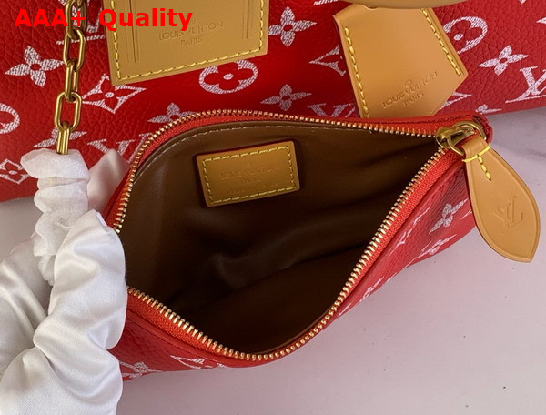 Louis Vuitton Speedy P9 Bandouliere 30 Bag in Red Calf Leather M14067 Replica