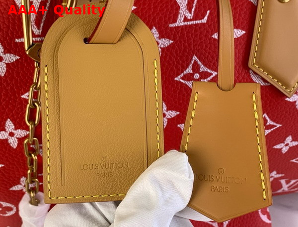 Louis Vuitton Speedy P9 Bandouliere 30 Bag in Red Calf Leather M14067 Replica