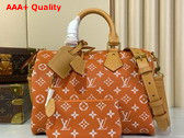 Louis Vuitton Speedy P9 Bandouliere 30 Bag in Summer Peach Calf Leather Replica
