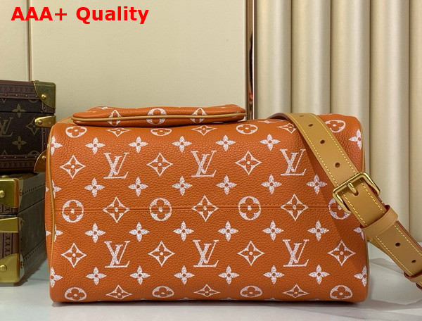 Louis Vuitton Speedy P9 Bandouliere 30 Bag in Summer Peach Calf Leather Replica