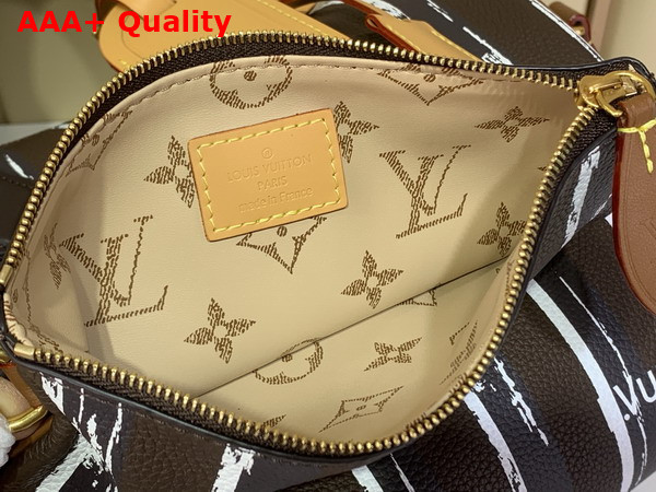 Louis Vuitton Speedy P9 Bandouliere 30 Dandy Brown Stripes Calfskin Leather M28190 Replica