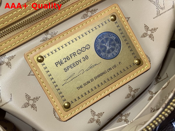 Louis Vuitton Speedy P9 Bandouliere 30 Dandy Brown Stripes Calfskin Leather M28190 Replica