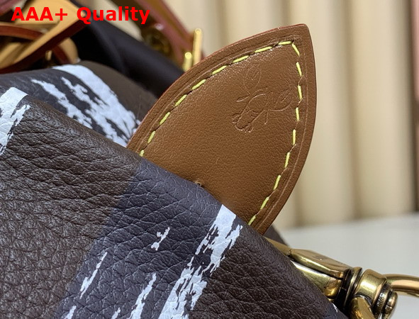 Louis Vuitton Speedy P9 Bandouliere 30 Dandy Brown Stripes Calfskin Leather M28190 Replica