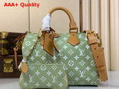 Louis Vuitton Speedy P9 Bandouliere 30 Frozen Lime Calfskin with a Monogram Print M14064 Replica