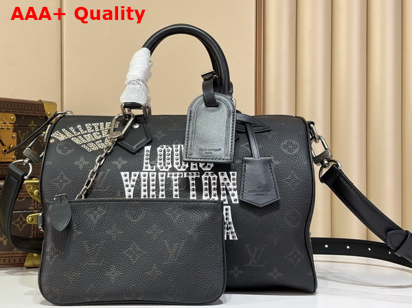 Louis Vuitton Speedy P9 Bandouliere 30 Jackets Autres Cuirs Black Cowhide Leather M26180 Replica