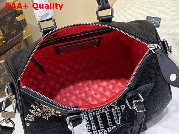 Louis Vuitton Speedy P9 Bandouliere 30 Jackets Autres Cuirs Black Cowhide Leather M26180 Replica