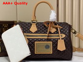 Louis Vuitton Speedy P9 Bandouliere 30 Reversible Monogram Cloud Calfskin Leather M2A409 Replica