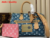 Louis Vuitton Speedy P9 Bandouliere 30 Reversible Monogram Pink Calfskin Leather Replica