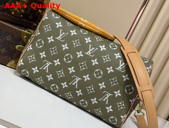 Louis Vuitton Speedy P9 Bandouliere 30 Reversible Monogram Yellow Calfskin Leather Replica