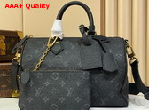 Louis Vuitton Speedy P9 Bandouliere 30 in Black Ostrich Leather Replica