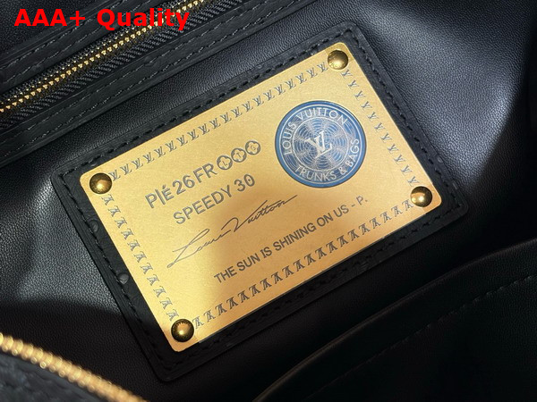 Louis Vuitton Speedy P9 Bandouliere 30 in Black Ostrich Leather Replica