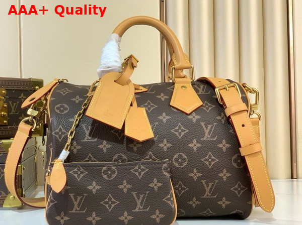 Louis Vuitton Speedy P9 Bandouliere 30 in Brown Monogram Leather Replica