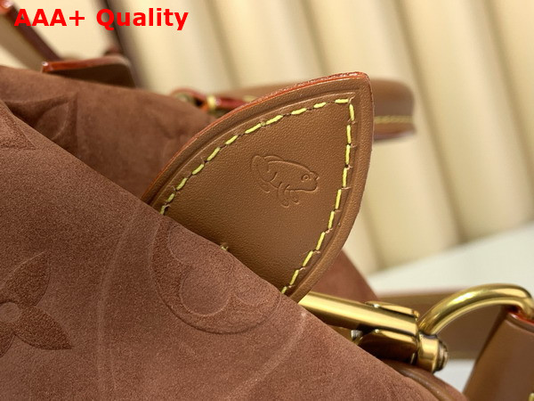 Louis Vuitton Speedy P9 Bandouliere 30 in Luxurious Brown Suede with a Debossed Monogram Pattern M29405 Replica