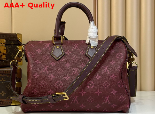 Louis Vuitton Speedy P9 Bandouliere 30 in Monogram Fig Calfskin Leather M2A417 Replica