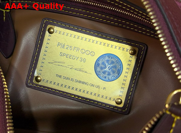 Louis Vuitton Speedy P9 Bandouliere 30 in Monogram Fig Calfskin Leather M2A417 Replica