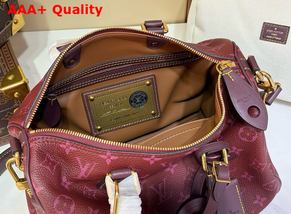 Louis Vuitton Speedy P9 Bandouliere 30 in Monogram Fig Calfskin Leather M2A417 Replica