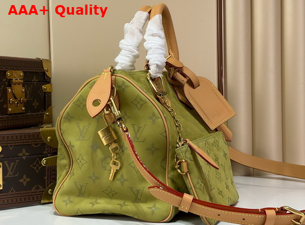 Louis Vuitton Speedy P9 Bandouliere 30 in Monogram Green Dew Calfskin Leather M2A408 Replica