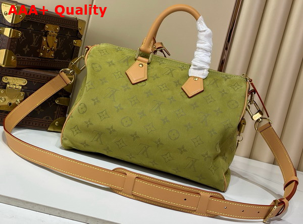 Louis Vuitton Speedy P9 Bandouliere 30 in Monogram Green Dew Calfskin Leather M2A408 Replica