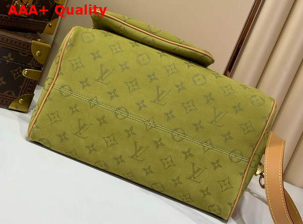 Louis Vuitton Speedy P9 Bandouliere 30 in Monogram Green Dew Calfskin Leather M2A408 Replica