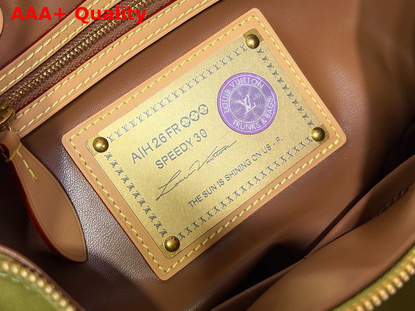 Louis Vuitton Speedy P9 Bandouliere 30 in Monogram Green Dew Calfskin Leather M2A408 Replica